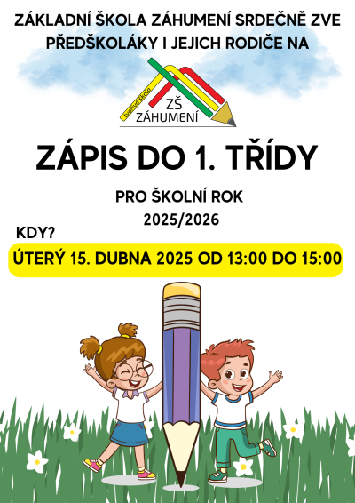 ZÁPIS DO 1. TŘÍDY